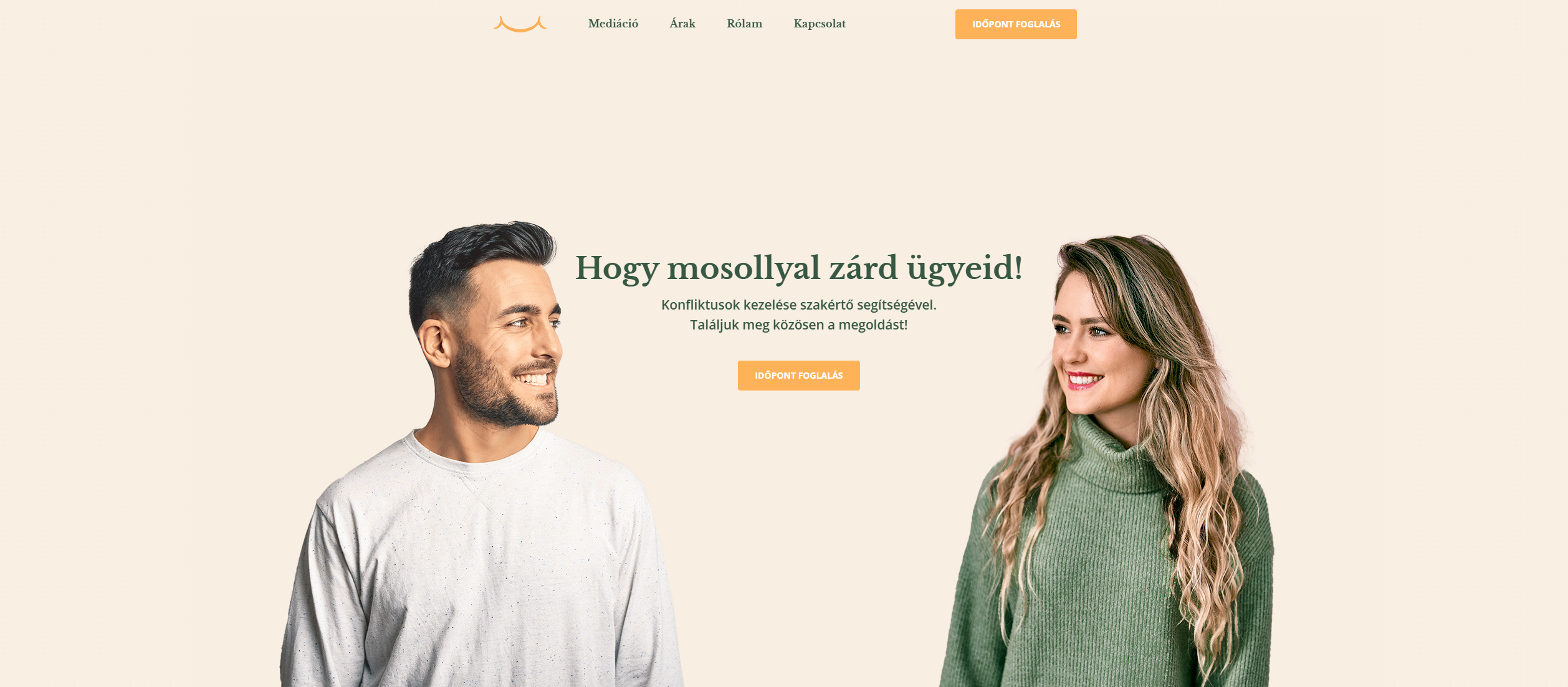 Weboldal készítés referencia - konfliktuskezeles.hu